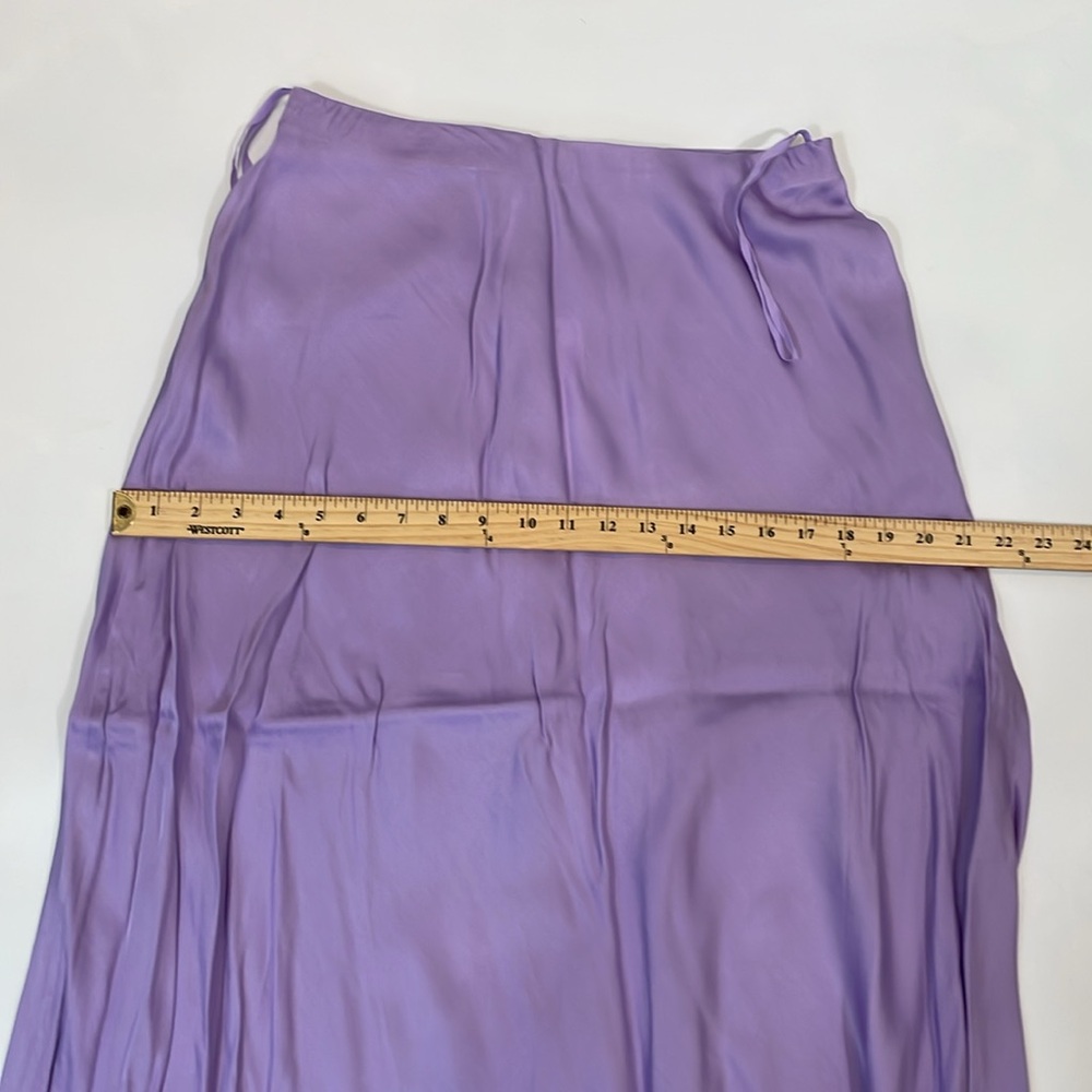 L’AGENCE Clarisa Maxi Skirt Size M NWT Lavender - Picture 12 of 12